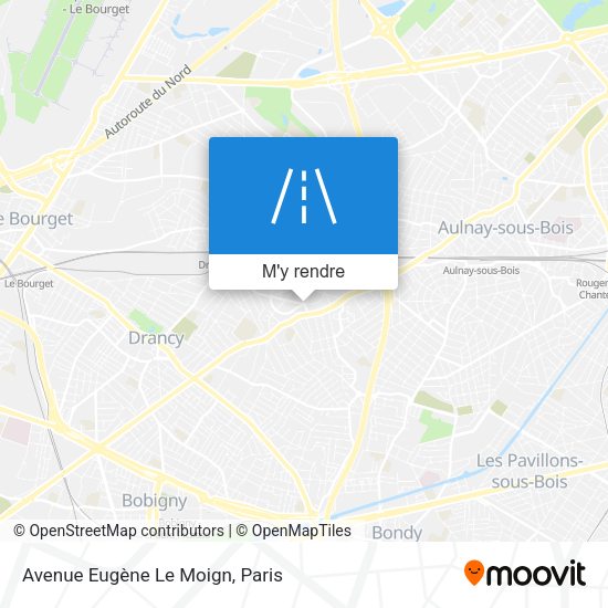 Avenue Eugène Le Moign plan