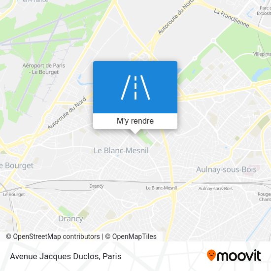 Avenue Jacques Duclos plan