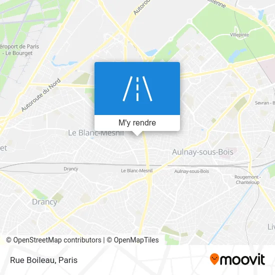 Rue Boileau plan