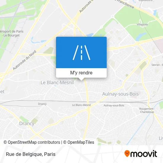 Rue de Belgique plan