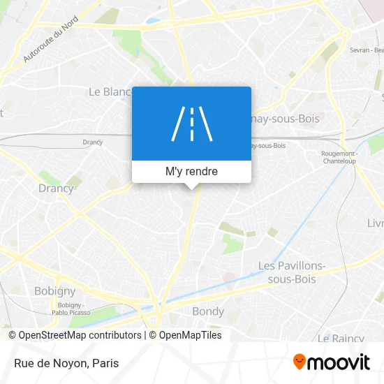Rue de Noyon plan
