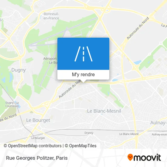 Rue Georges Politzer plan