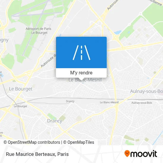 Rue Maurice Berteaux plan