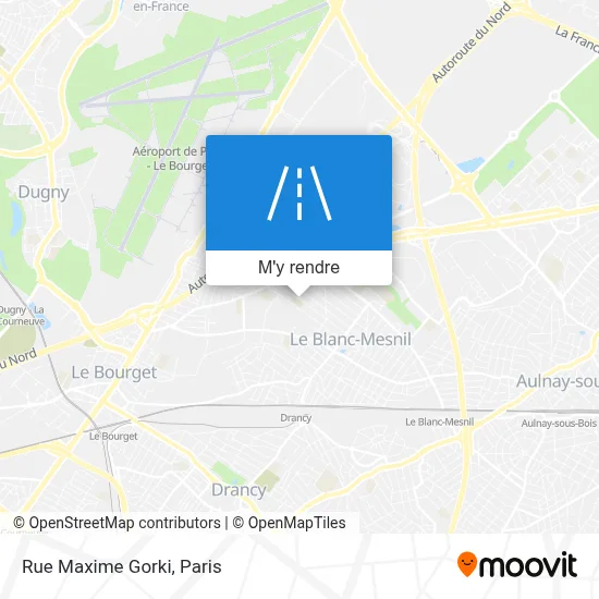 Rue Maxime Gorki plan