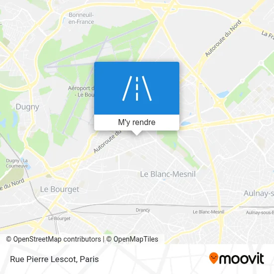 Rue Pierre Lescot plan