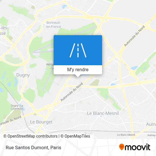 Rue Santos Dumont plan