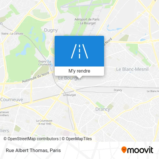 Rue Albert Thomas plan