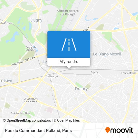 Rue du Commandant Rolland plan