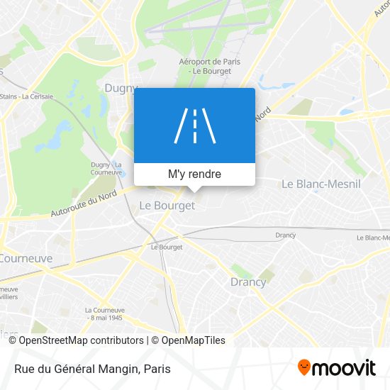 Rue du Général Mangin plan