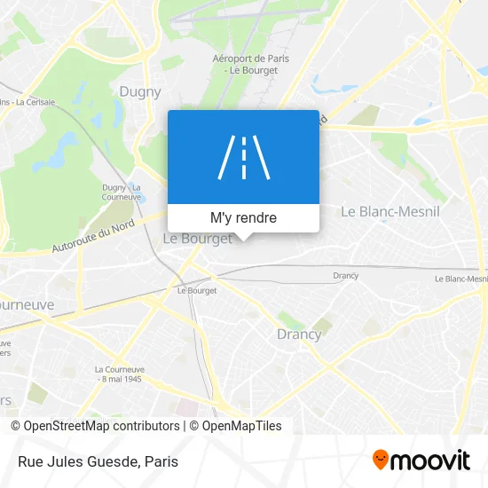 Rue Jules Guesde plan