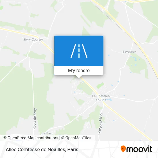 Allée Comtesse de Noailles plan