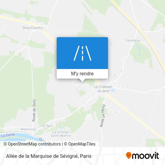 Allée de la Marquise de Sévigné plan