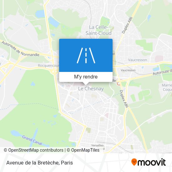 Avenue de la Bretèche plan