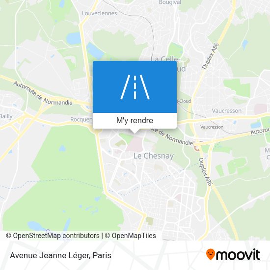 Avenue Jeanne Léger plan