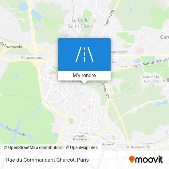 Rue du Commandant Charcot plan