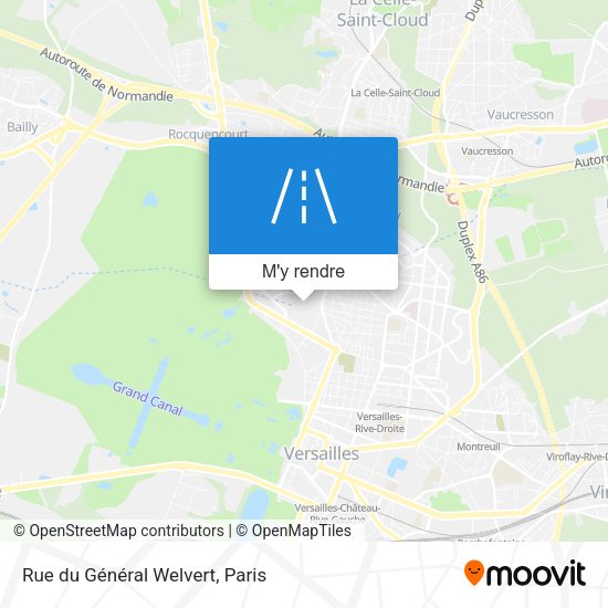 Rue du Général Welvert plan