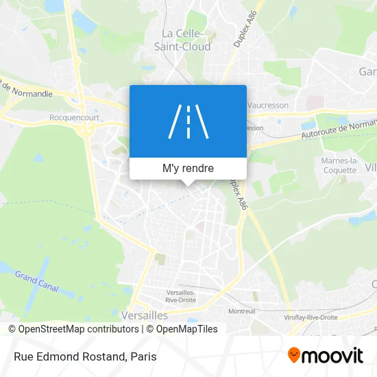Rue Edmond Rostand plan