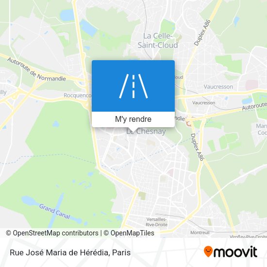 Rue José Maria de Hérédia plan