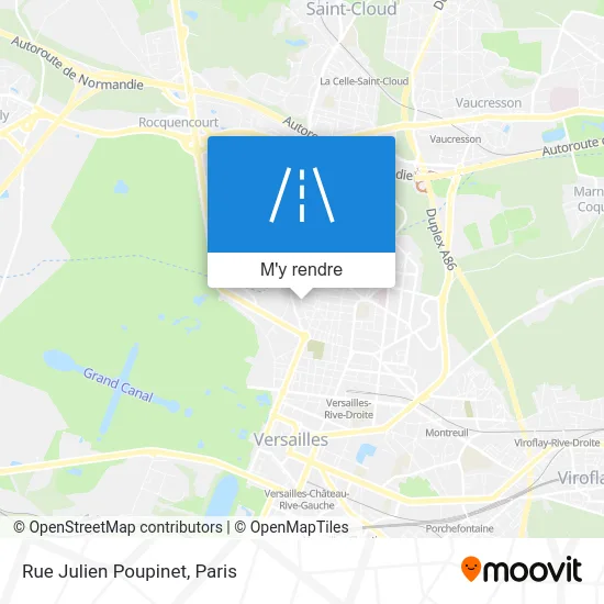 Rue Julien Poupinet plan