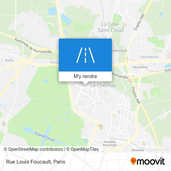 Rue Louis Foucault plan