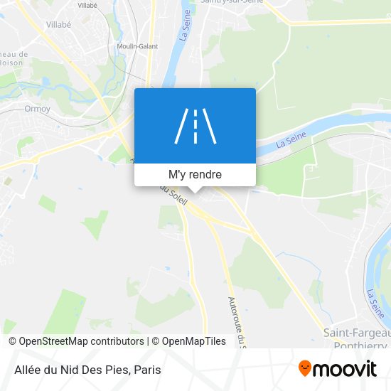 Allée du Nid Des Pies plan