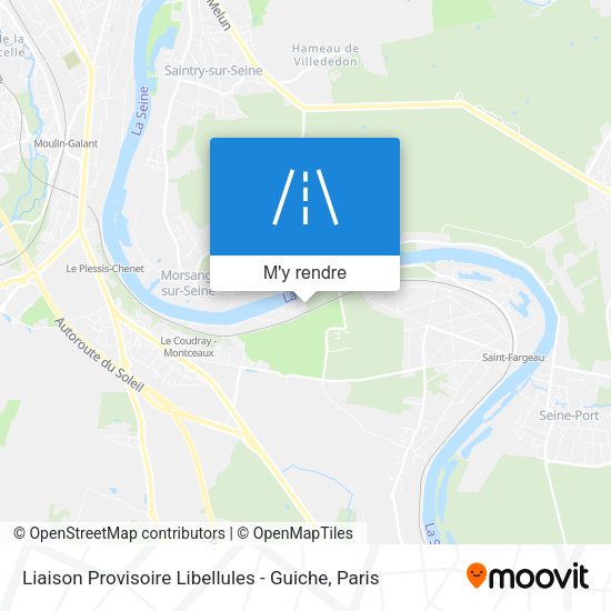 Liaison Provisoire Libellules - Guiche plan