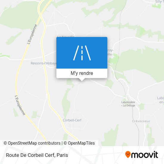 Route De Corbeil Cerf plan