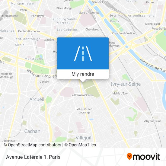 Avenue Latérale 1 plan