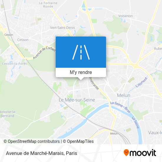Avenue de Marché-Marais plan