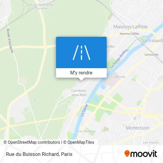 Rue du Buisson Richard plan