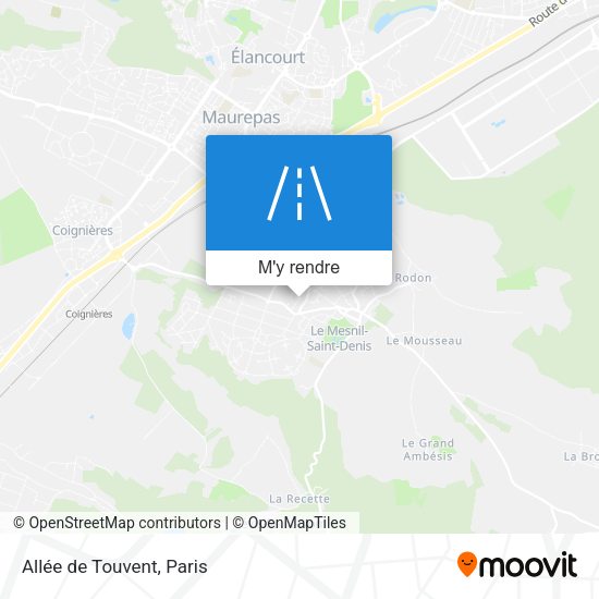Allée de Touvent plan