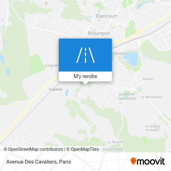 Avenue Des Cavaliers plan