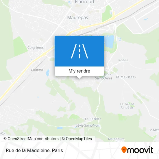 Rue de la Madeleine plan