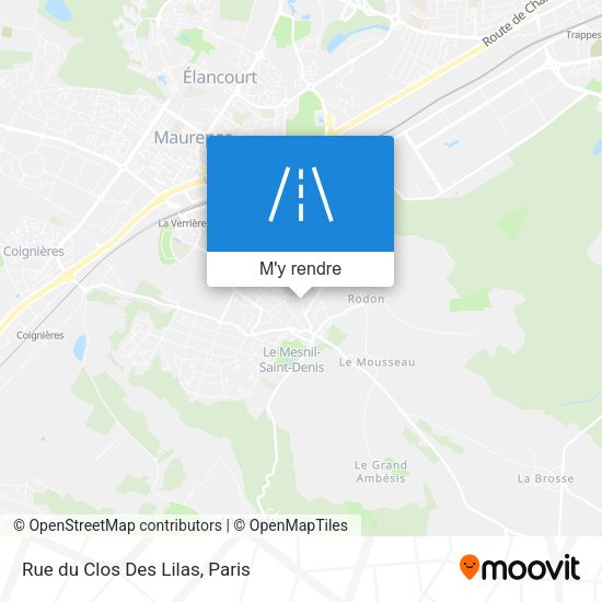 Rue du Clos Des Lilas plan