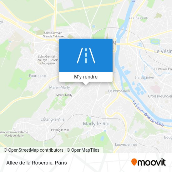 Allée de la Roseraie plan