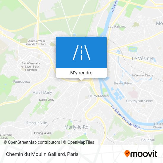 Chemin du Moulin Gaillard plan
