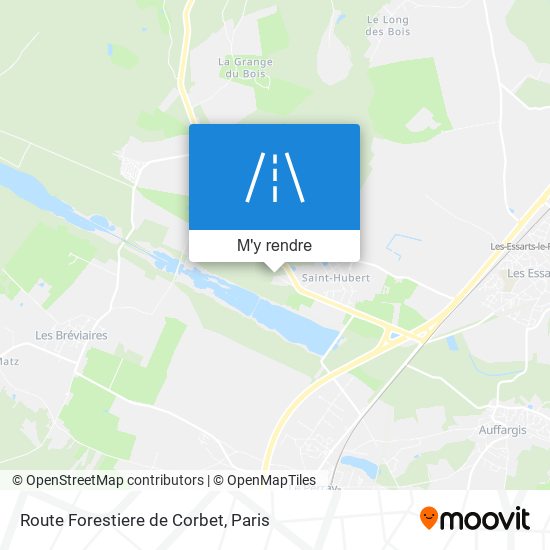 Route Forestiere De Corbet plan