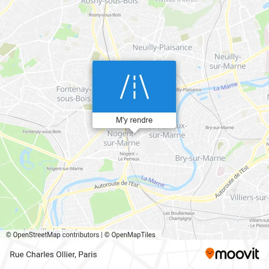 Rue Charles Ollier plan