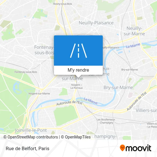 Rue de Belfort plan