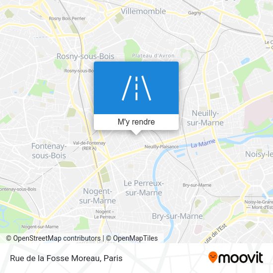Rue de la Fosse Moreau plan
