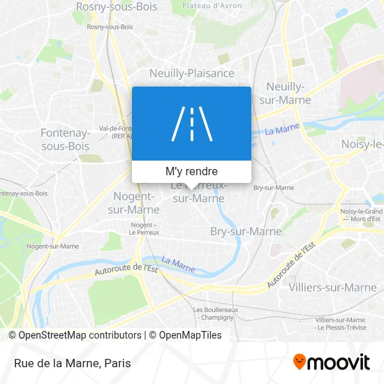 Rue de la Marne plan