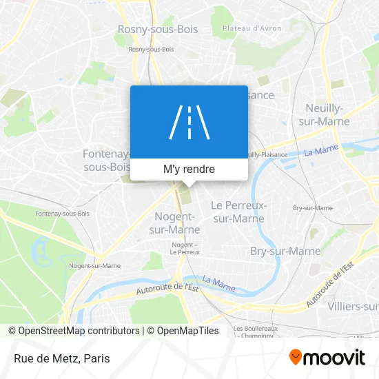Rue de Metz plan