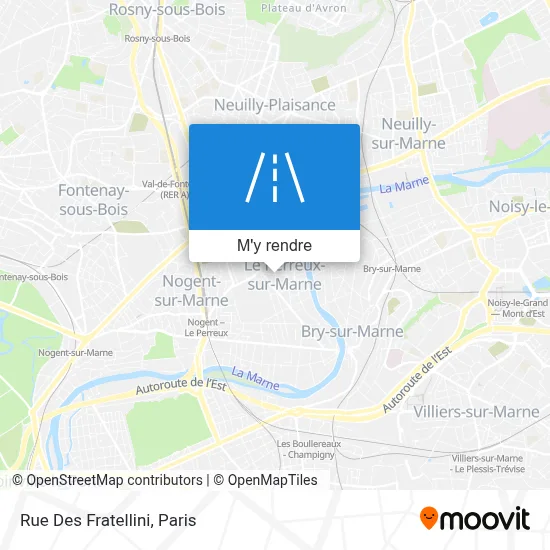 Rue Des Fratellini plan