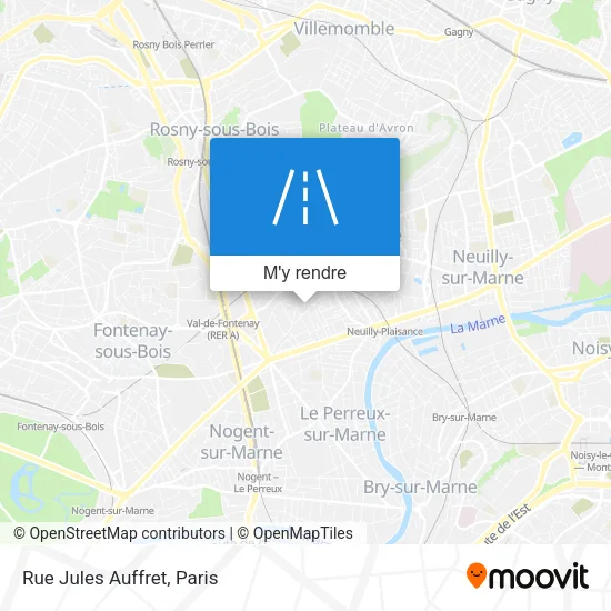 Rue Jules Auffret plan