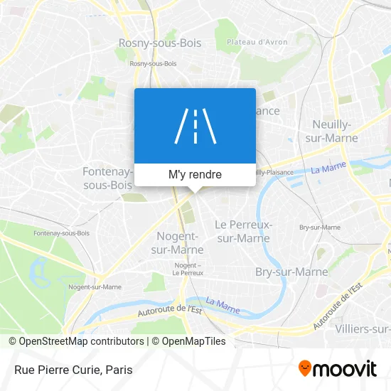 Rue Pierre Curie plan