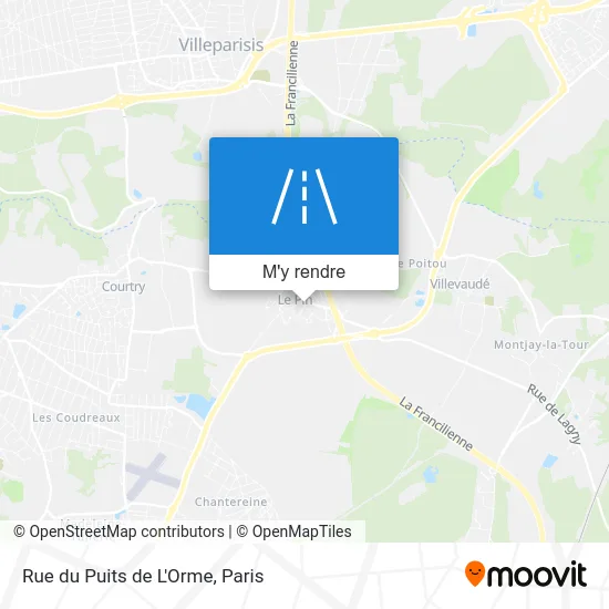 Rue du Puits de L'Orme plan