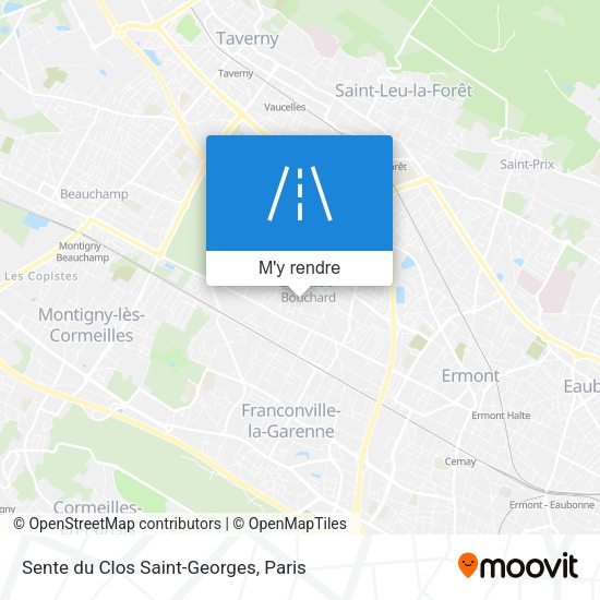 Sente du Clos Saint-Georges plan