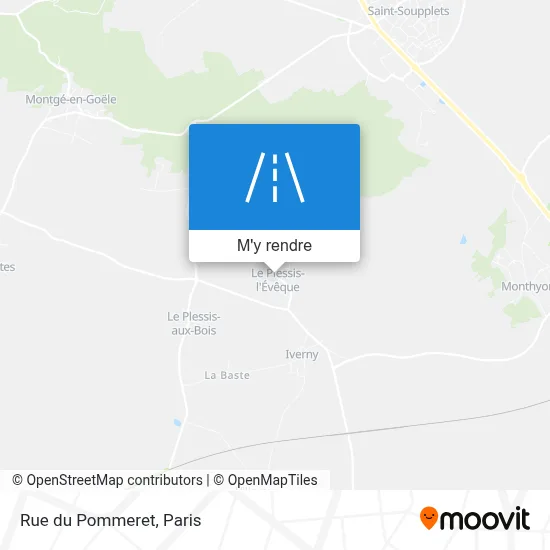 Rue du Pommeret plan
