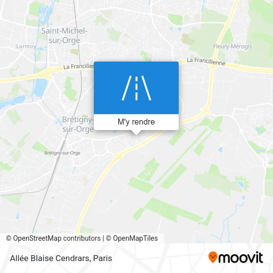 Allée Blaise Cendrars plan
