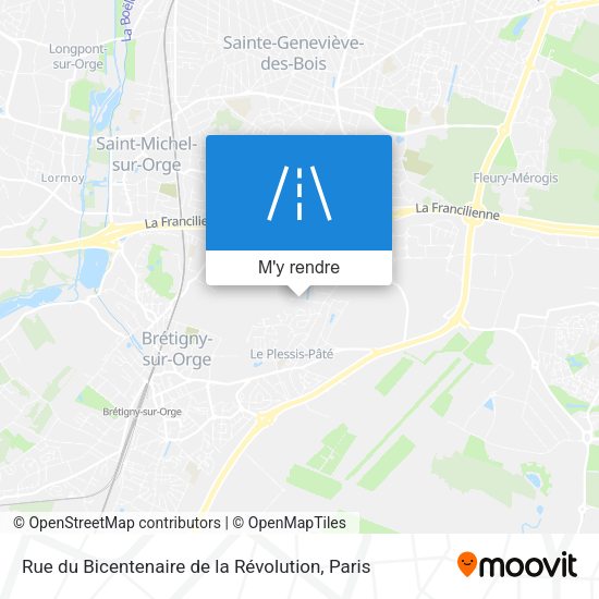 Rue du Bicentenaire de la Révolution plan